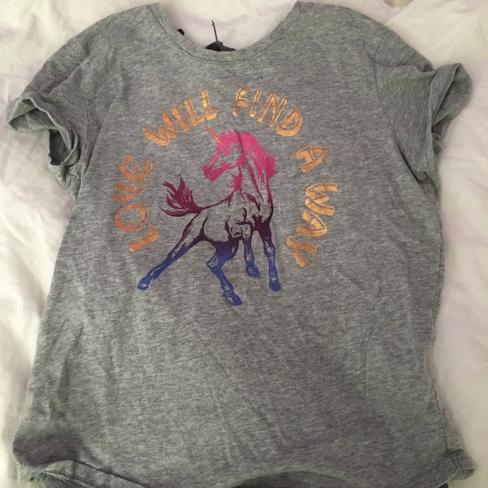 Gray Unicorn T-shirt